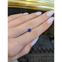 0.58 Ct. Blue Sapphire from Ceylon (Sri Lanka) Life Style