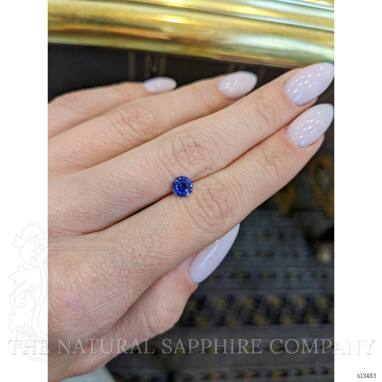 0.58 Ct. Blue Sapphire from Ceylon (Sri Lanka)