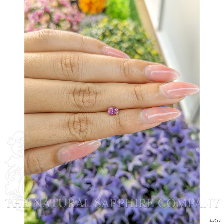 0.60 Ct. Pinkish Purple Sapphire from Ceylon (Sri Lanka)