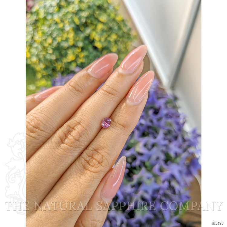 0.60 Ct. Pinkish Purple Sapphire from Ceylon (Sri Lanka)