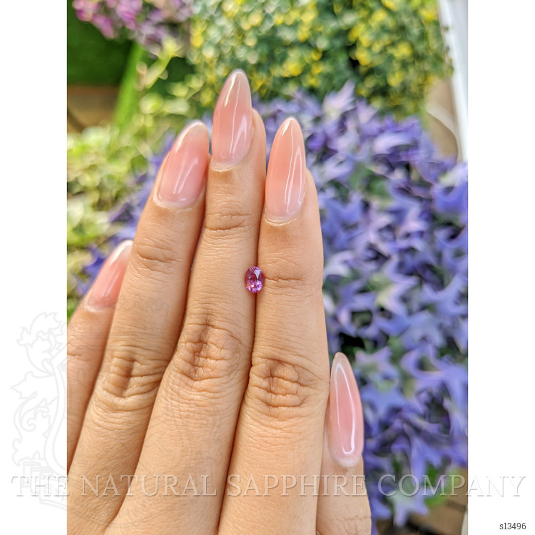 0.53 Ct. Purplish Pink Sapphire from Ceylon (Sri Lanka)