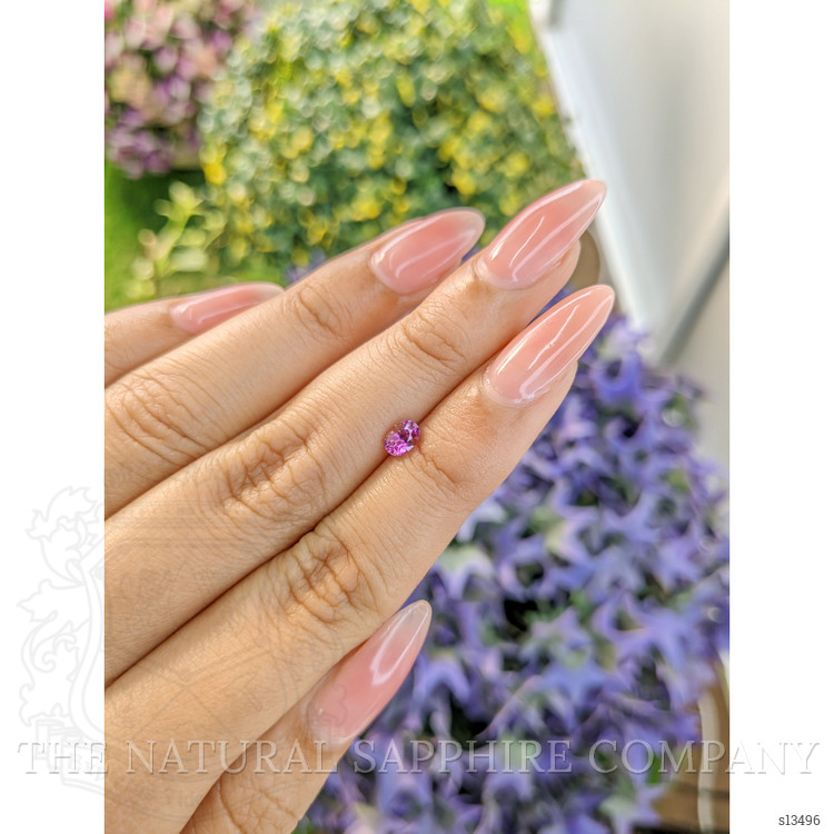 0.53 Ct. Purplish Pink Sapphire from Ceylon (Sri Lanka)