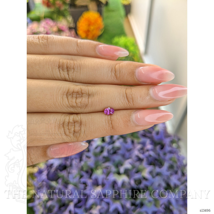 0.53 Ct. Purplish Pink Sapphire from Ceylon (Sri Lanka)