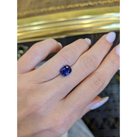 2.34 Ct. Blue Sapphire from Ceylon (Sri Lanka) Life Style