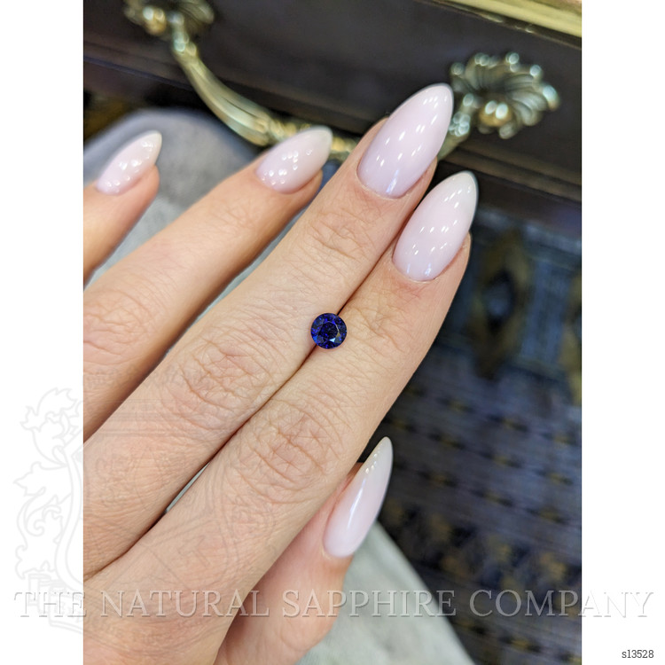 0.79 Ct. Blue Sapphire from Ceylon (Sri Lanka)