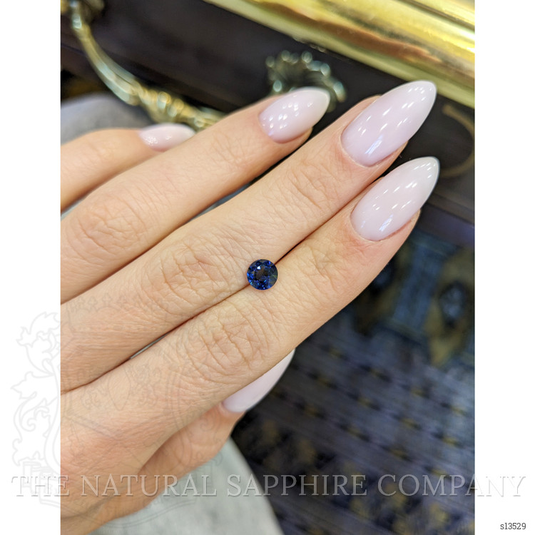 0.84 Ct. Blue Sapphire from Ceylon (Sri Lanka)