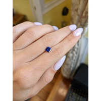 0.64 Ct. Blue Sapphire from Ceylon (Sri Lanka) Life Style