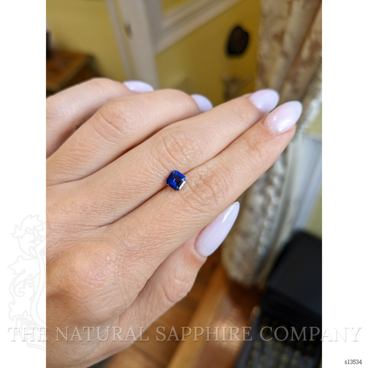 0.64 Ct. Blue Sapphire from Ceylon (Sri Lanka)