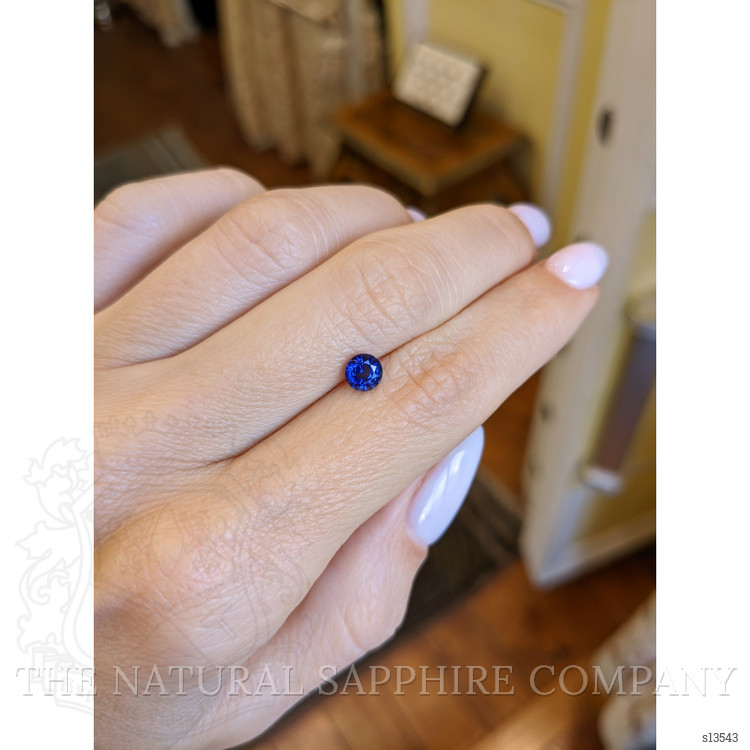 0.67 Ct. Blue Sapphire from Ceylon (Sri Lanka)