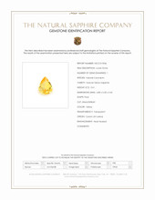 0.61 Ct. Yellow Sapphire from Ceylon (Sri Lanka) Scan Report