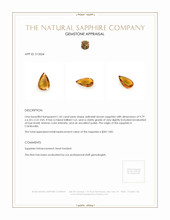 1.43 Ct. Yellowish Brown Sapphire from Cambodia Appraisal