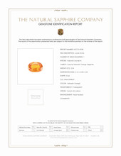 0.54 Ct. Yellowish Orange Sapphire from Ceylon (Sri Lanka) Scan Report