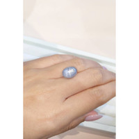 14.37 Ct. Blue Star Sapphire from Ceylon (Sri Lanka) Life Style