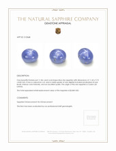 11.86 Ct. Blue Star Sapphire from Ceylon (Sri Lanka) Appraisal