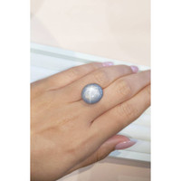 25.50 Ct. Bluish Grey Star Sapphire from Ceylon (Sri Lanka) Life Style