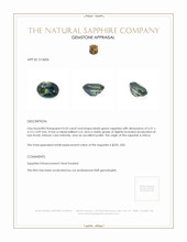 0.43 Ct. Bluish Green Sapphire from Africa Appraisal