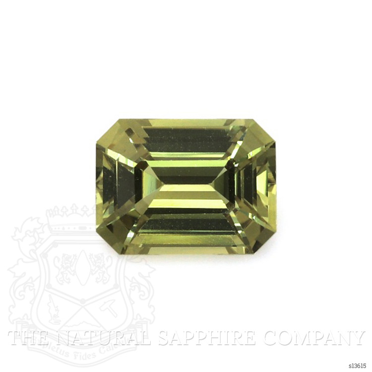 2.11 Ct. Yellowish Green Sapphire from Ceylon (Sri Lanka)