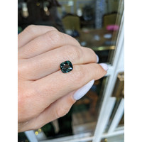 3.15 Ct. Greenish Blue Sapphire from Madagascar Life Style