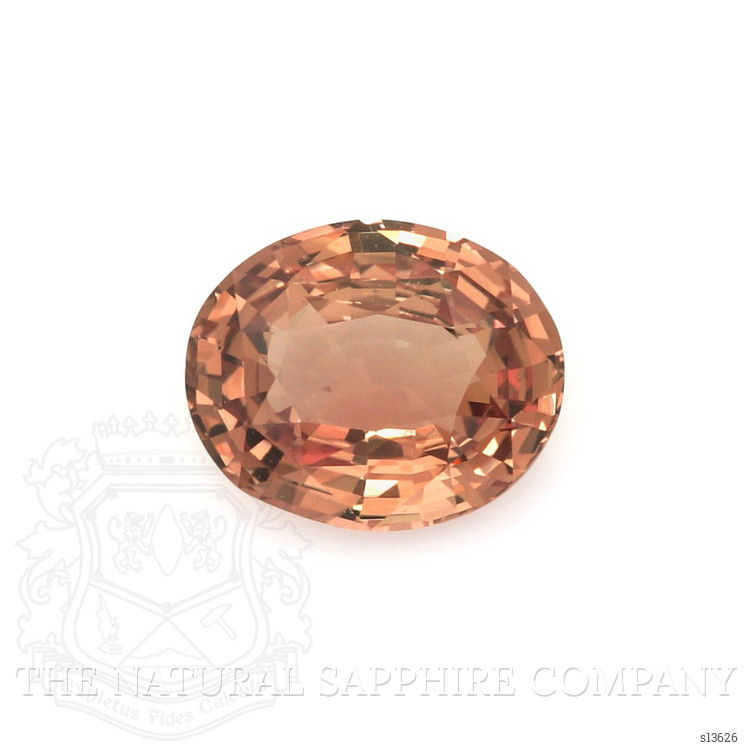 3.08 Ct. Orangish Brown Sapphire from Ceylon (Sri Lanka)