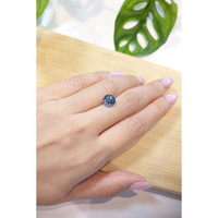 3.25 Ct. Blue Sapphire from Ceylon (Sri Lanka) Life Style