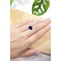 2.44 Ct. Blue Sapphire from Ceylon (Sri Lanka) Life Style