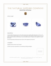 2.33 Ct. Blue Sapphire from Ceylon (Sri Lanka) Appraisal