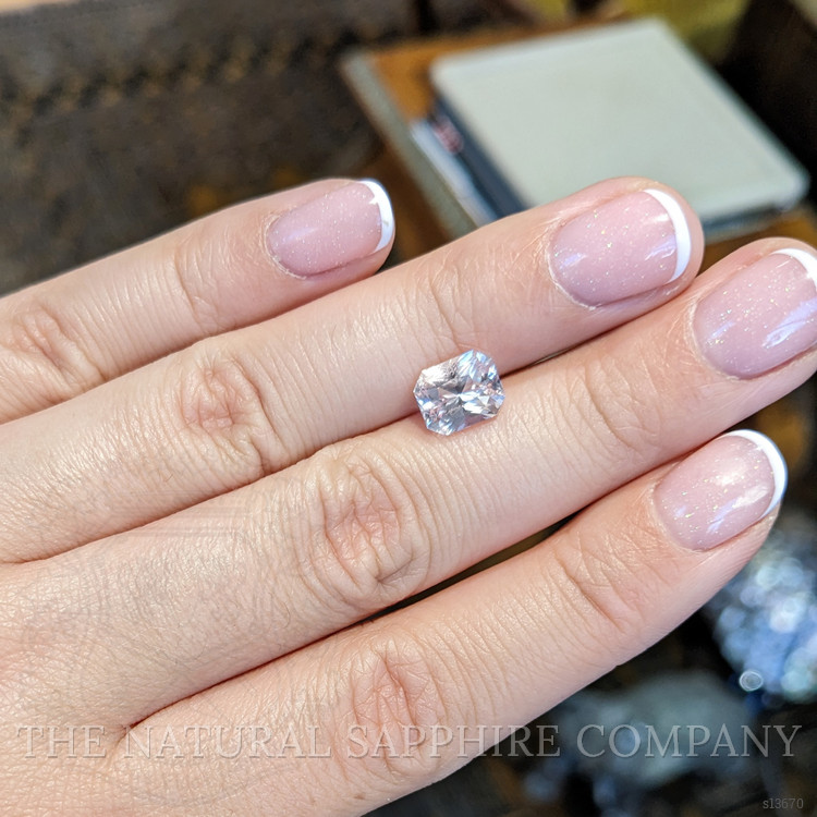 11.75 Ct. White Sapphire from Ceylon (Sri Lanka)