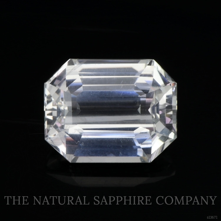 12.09 Ct. White Sapphire from Ceylon (Sri Lanka)