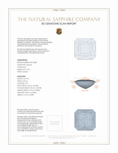 2.58 Ct. Blue Sapphire from Ceylon (Sri Lanka) 3 D Scan Report