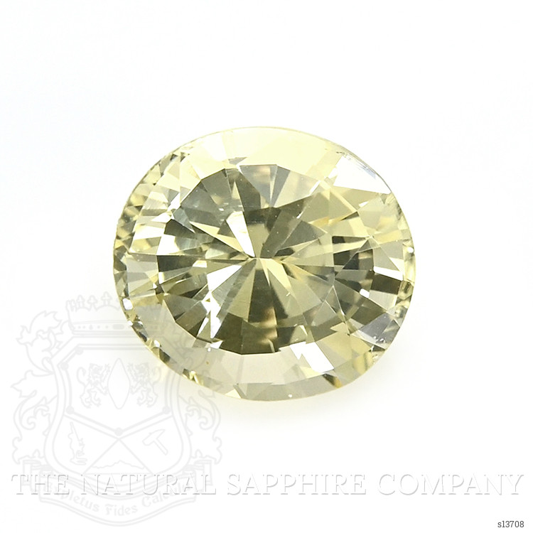 2.03 Ct. Greenish Yellow Sapphire from Ceylon (Sri Lanka)