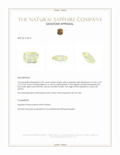 2.09 Ct. Yellow Sapphire from Ceylon (Sri Lanka) Appraisal