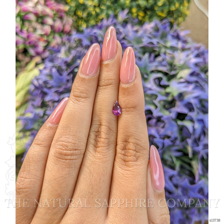 0.79 Ct. Pinkish Purple Sapphire from Ceylon (Sri Lanka)