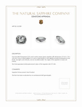 3.03 Ct. Green Sapphire from Ceylon (Sri Lanka) Appraisal