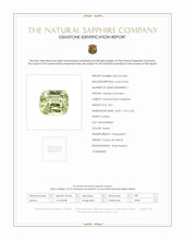 3.01 Ct. Yellowish Green Sapphire from Ceylon (Sri Lanka) Scan Report