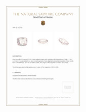 2.52 Ct. Pink Sapphire from Ceylon (Sri Lanka) Appraisal