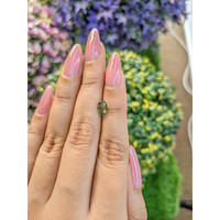 1.00 Ct. Green Sapphire from Madagascar Life Style