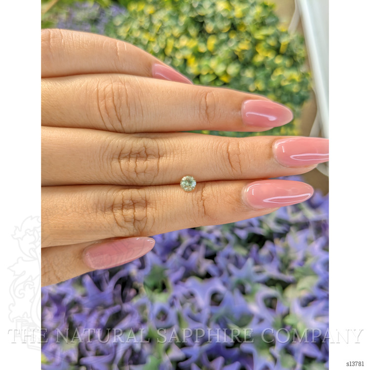 0.53 Ct. Green Sapphire from Ceylon (Sri Lanka)