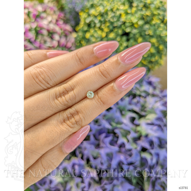 0.53 Ct. Green Sapphire from Ceylon (Sri Lanka)