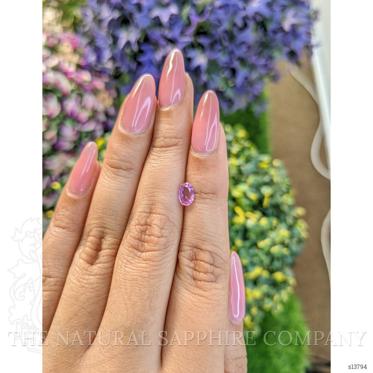 0.61 Ct. Pinkish Purple Sapphire from Ceylon (Sri Lanka)