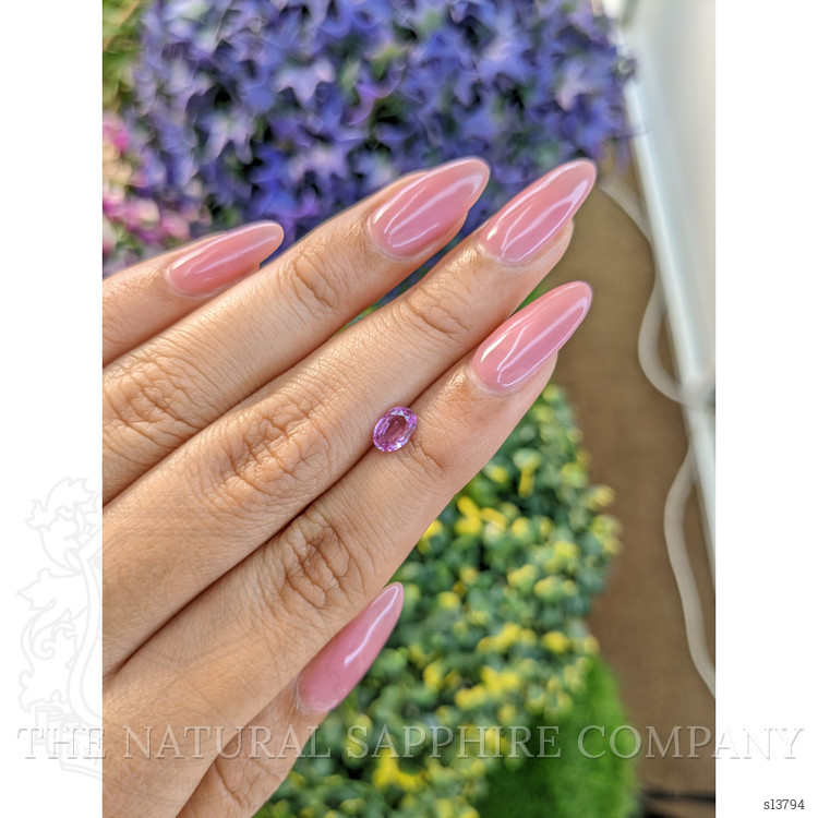 0.61 Ct. Pinkish Purple Sapphire from Ceylon (Sri Lanka)