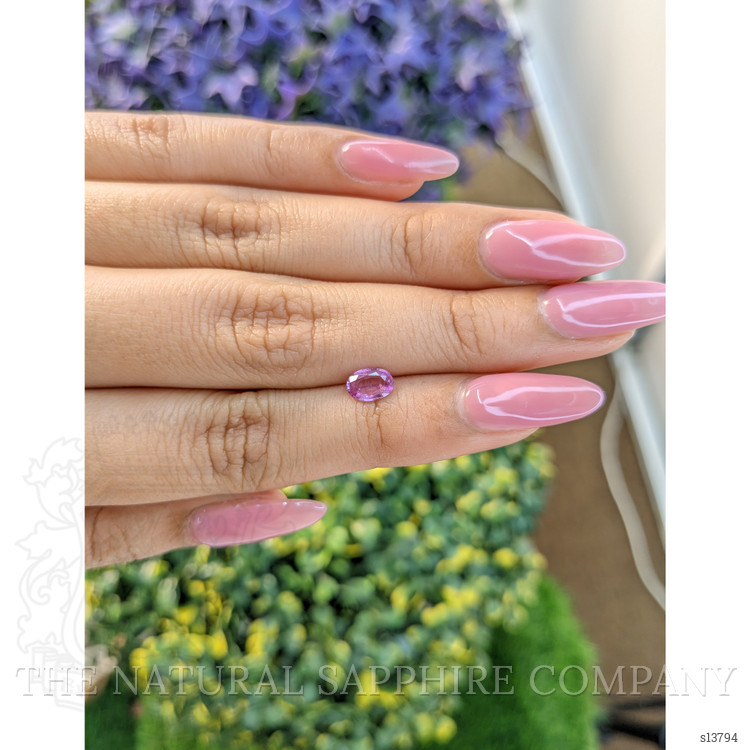 0.61 Ct. Pinkish Purple Sapphire from Ceylon (Sri Lanka)