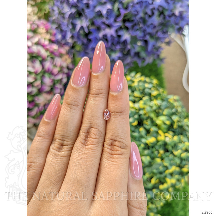 0.64 Ct. Pinkish Brown Sapphire from Ceylon (Sri Lanka)