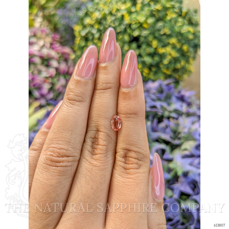 0.72 Ct. Orangish Brown Sapphire from Ceylon (Sri Lanka)