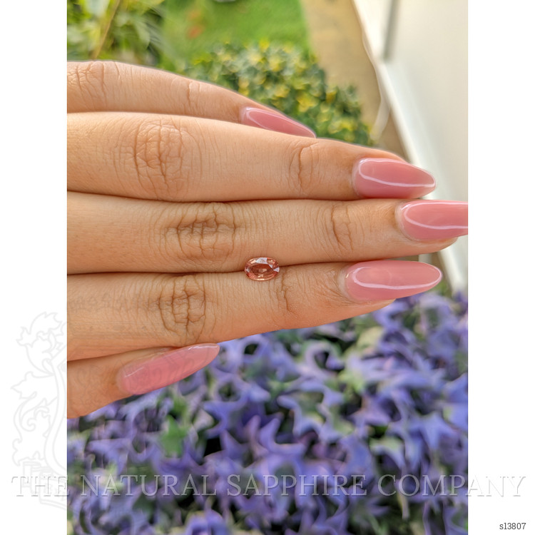 0.72 Ct. Orangish Brown Sapphire from Ceylon (Sri Lanka)