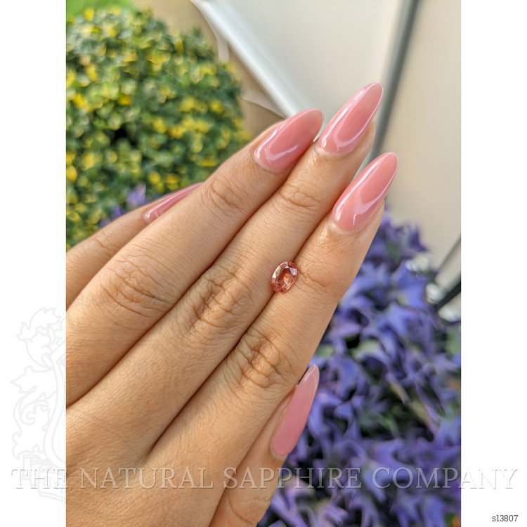 0.72 Ct. Orangish Brown Sapphire from Ceylon (Sri Lanka)