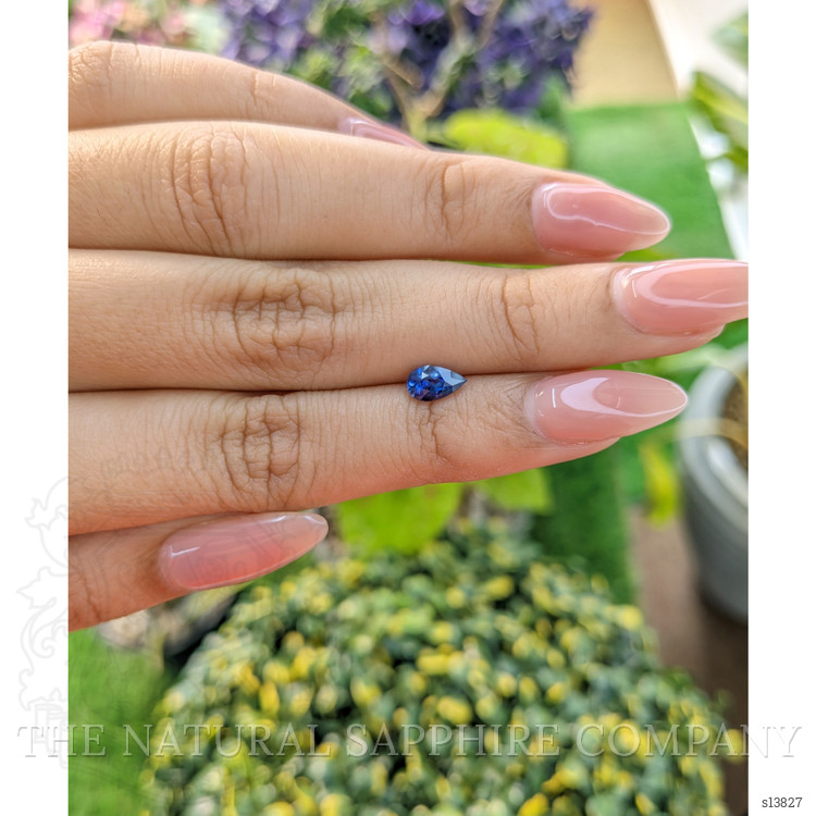 0.57 Ct. Blue Sapphire from Ceylon (Sri Lanka)