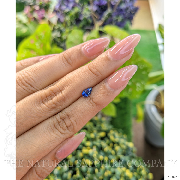 0.57 Ct. Blue Sapphire from Ceylon (Sri Lanka)