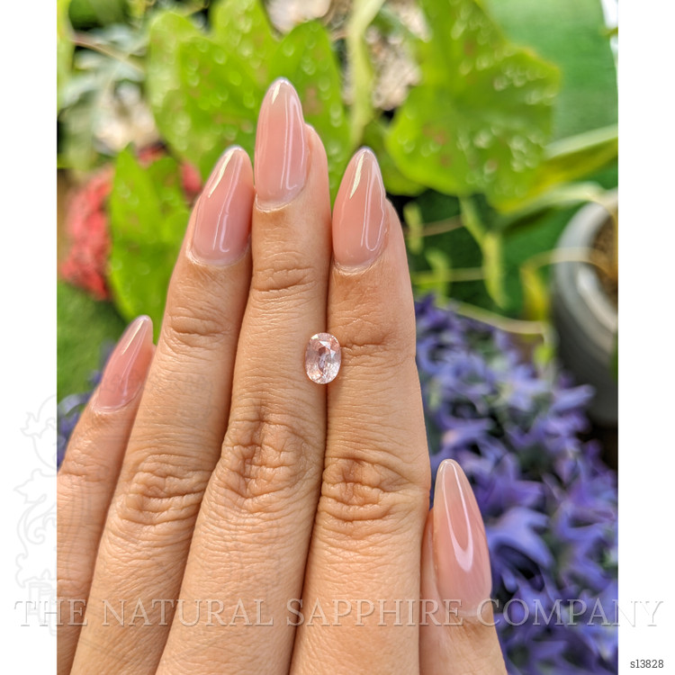 1.23 Ct. Peach Sapphire from Ceylon (Sri Lanka)