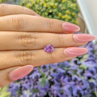 1.60 Ct. Pinkish Purple Sapphire from Ceylon (Sri Lanka) Life Style