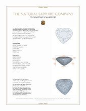 0.70 Ct. Blue Sapphire from Ceylon (Sri Lanka) 3 D Scan Report